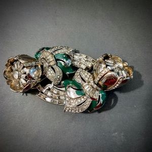 Coro Duette Brooch – Dress Clip 1938 by Gene Verrecchio